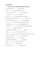 English Worksheet: FIRST CONDITIONAL + SCHOOL VOCABULARY