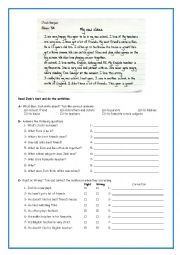 English Worksheet: A new pupil