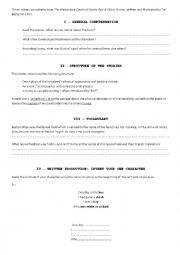 English Worksheet: Tim Burton: The Melancholy Death of Oyster Boy & Other Stories