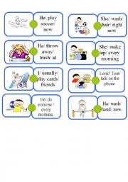 English Worksheet: present continuos and present simple 