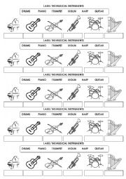 LABEL THE MUSICAL INSTRUMENTS