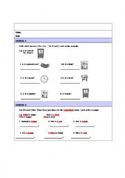 English Worksheet: Wh-questions and Short Answers