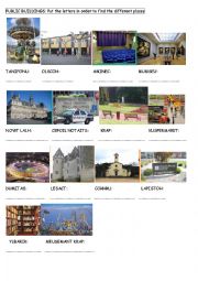 English Worksheet: Public buildings