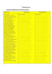 interrogative and negative forms