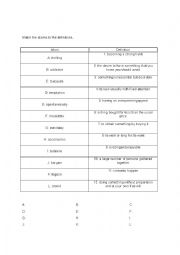 English Worksheet: Match Shopping vocabulary Worksheet