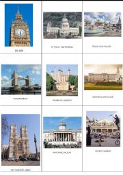 English Worksheet: London - places of interest