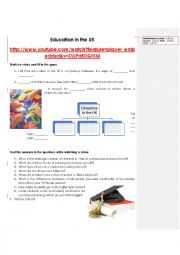 English Worksheet: education in the UK