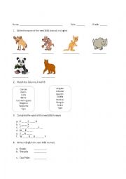 Quiz Wild Animals 