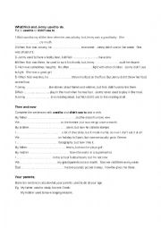 English Worksheet: What Nick and Jenny used to do...