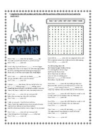 English Worksheet: Song: 7 Years by Lukas Graham