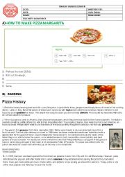 English Worksheet: Pizza Margarita test 