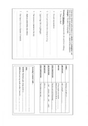 English Worksheet: worksheet