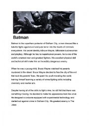 English Worksheet: Batman Joker