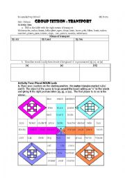 English Worksheet: means of transport 8th form M4L2