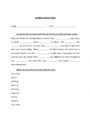 English Worksheet: Quiz about phrasal verbs 