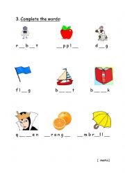English Worksheet: the alphabet (part2)