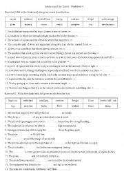 Aviation and Air Travel - Worksheet 4