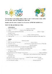 English Worksheet: Olympic Games 2016