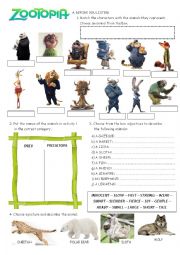 English Worksheet: Zootopia - Try everything