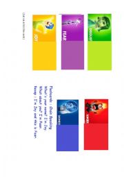 English Worksheet: flashcards - Inside out characters