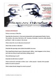 English Worksheet: American History X