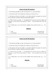 English Worksheet: tpr activities