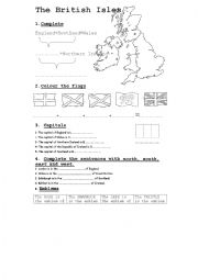 English Worksheet: The British Isles