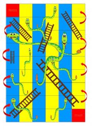 English Worksheet: Snakes and ladders