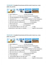 English Worksheet: TRAVELLING 2 