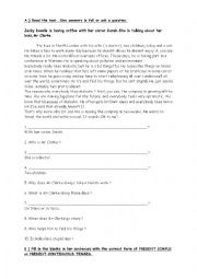 English Worksheet: present simple present continuous stative verbs