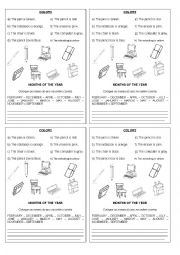 English Worksheet: School objects