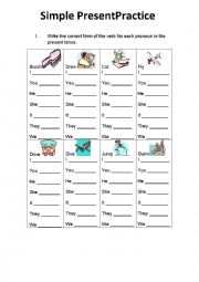 English Worksheet: Simple Present Tense