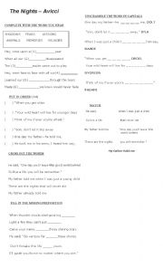 English Worksheet: The Nights Avicci