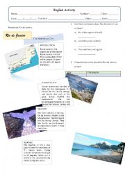 English Worksheet: Rio de Janeiro: The Marvelous City