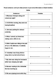 English Worksheet: Past Simple, Past Continuous, Past Perfect activity