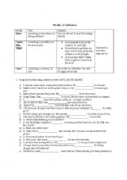 English Worksheet: Modals of Deduction