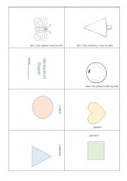 English Worksheet: booklet about shapes