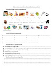 English Worksheet: ELILYS BACK TO SCHOOL ROUTINE oral comprehension