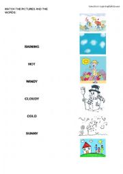 English Worksheet: The Weather