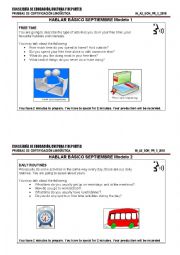 English Worksheet: Excercise talk