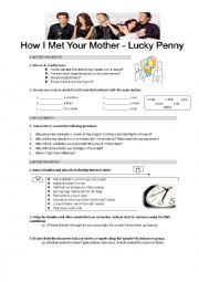 English Worksheet: HIMYM 2x15 Lucky Penny