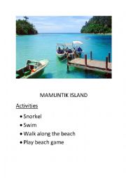 English Worksheet: The Holidays KSSR Year 3 Writing