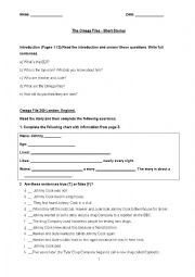 English Worksheet: The Omega Files 