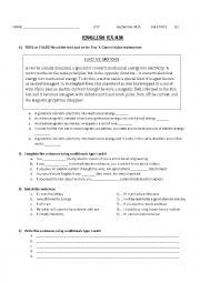 English Worksheet: Mechanics Worksheet (1)