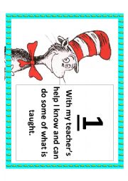 English Worksheet: Marzano grading scale Dr. Suess