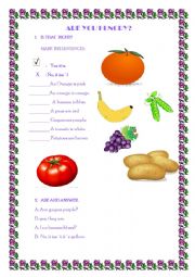 English Worksheet:  are you hungry?