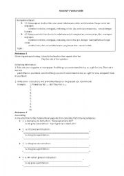 English Worksheet: greeting card