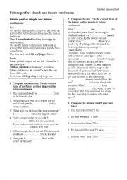 English Worksheet: future 