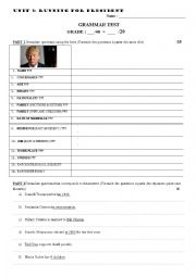 English Worksheet: GRAMMAR TEST - Question words, comparatives, 3rd person sing (2016 presidential candidates)