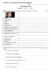 English Worksheet: GRAMMAR TEST - Question words, comparatives, 3rd person sing (2016 presidential candidates)